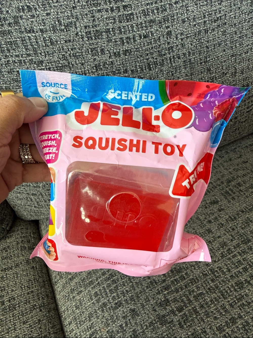 BNIB Jello JELL-O Scented Squishi Squishy Toy, Red